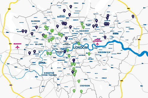 London charge-point map