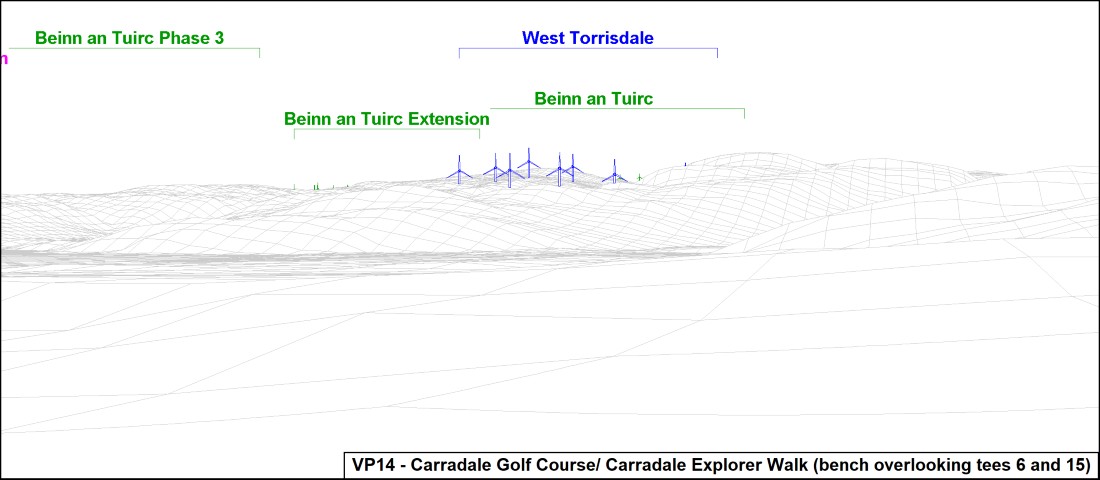 VP14 carradale Golf Course  overlooking tees 6 and 15
